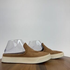 New Womens Nordstrom Rack Fairfax Faux Leather Caramel Mule Slip On Shoes Size 6